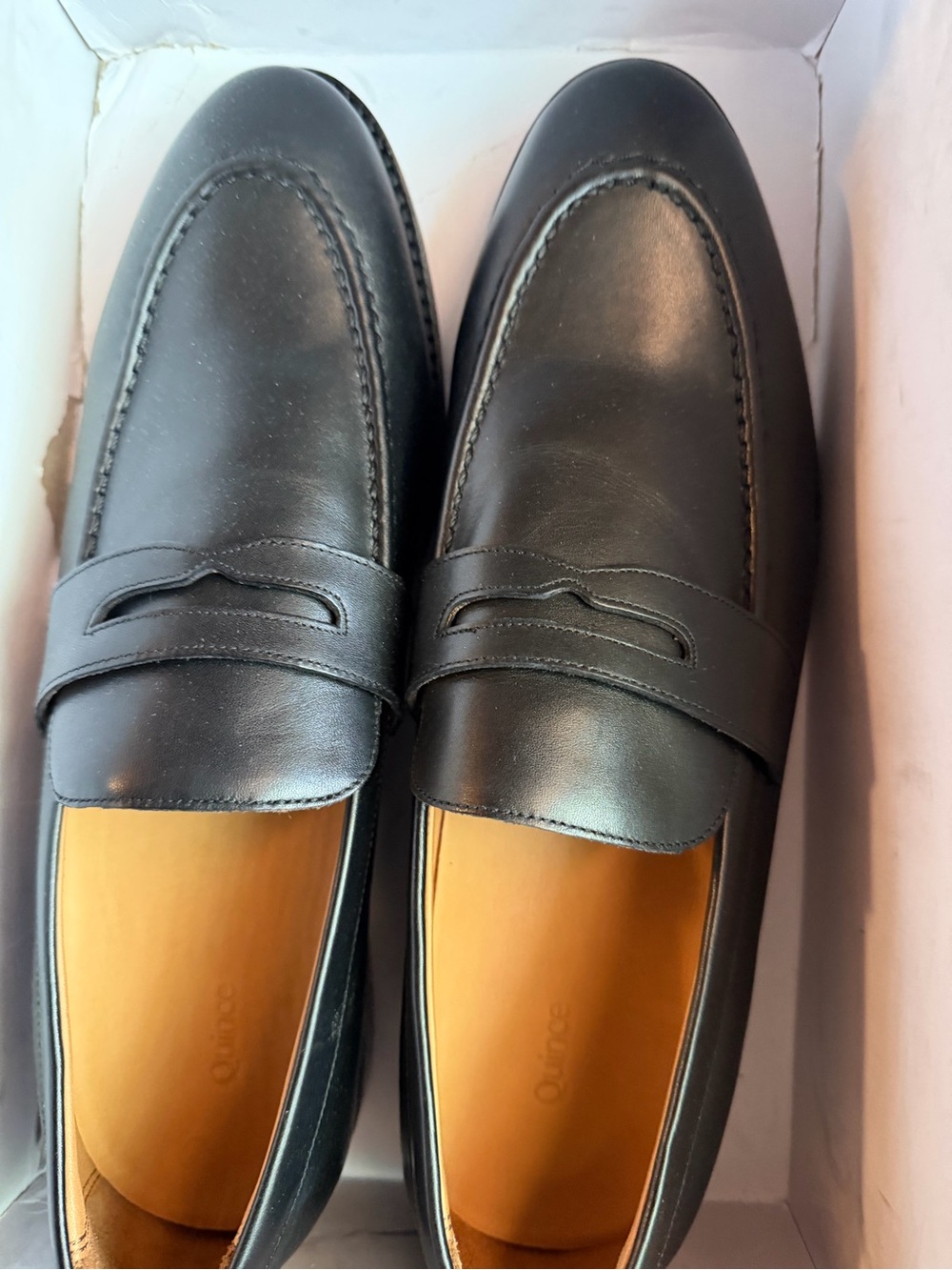Quince Men’s Calfskin Leather Penny Loafer in Black Size 11.5 - Picture 7 of 7